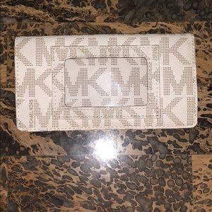 White & Grey Michael Kors wallet